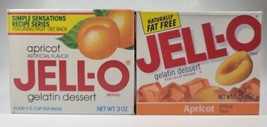 Vintage Jell-O Apricot Gelatin Mix 2 boxes - £13.97 GBP