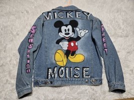 VTG 80s 90s JERICO ACID WASH JEAN DENIM JACKET Mickey Mouse Sweet Sensation - $522.19 MXN
