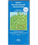 Aral Map Federal Republic Of Germany Road Map 7 1992-93 - £3.71 GBP