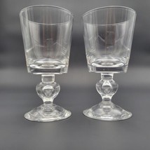 Set of 2 Vintage Steuben Baluster Stem Water Glass  7877, 6 1/2&quot; Tall - £170.14 GBP
