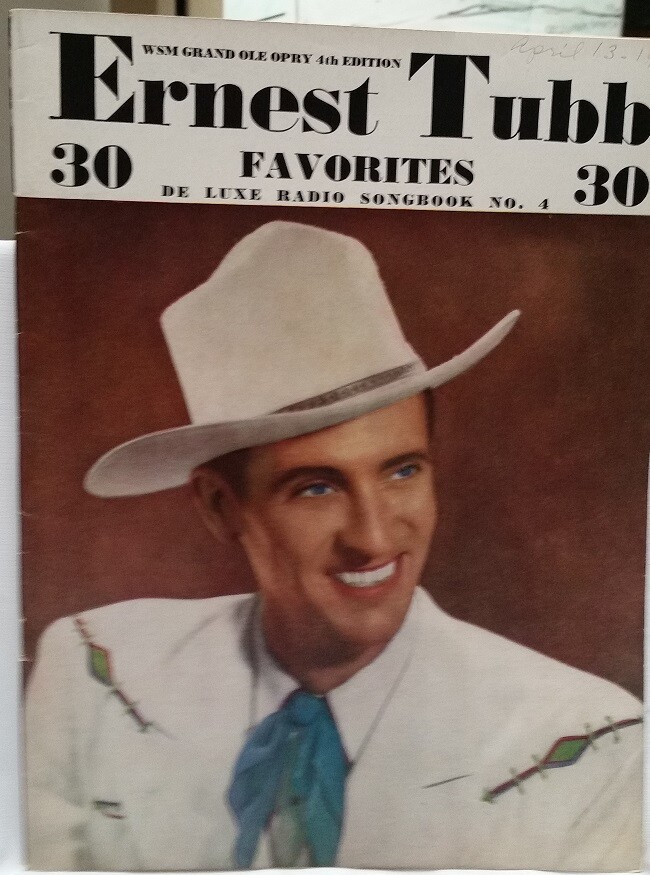 ERNEST TUBB - FAVORITES NO. 4 / ORIGINAL 1946 SOUVENIR PROGRAM - VG COND... - $20.00