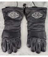 Harley-Davidson Gloves Unisex XSmall Black Leather Gauntlet Heated Water... - £167.71 GBP