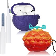 Devil Fruit 3D Silicone AirPods Pro Case Set with Cleaning Pen - $60.38