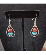 Red Jasper and Howlite Earrings  - $20.00