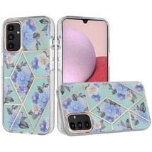 Floral IMD Chrome Design Shockproof Hybrid Case Cover Foral For Samsung A14 5G - £6.84 GBP