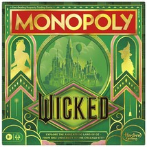 Monopoly Wicked Edition Board Game | Inspired by The Motion Picture | Ages 8+... - £24.75 GBP