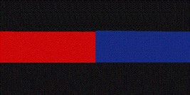 First Responders Thin Red Blue Line Decal Vinyl Bumper Sticker (3.75&quot;x7.5&quot;) - £18.07 GBP