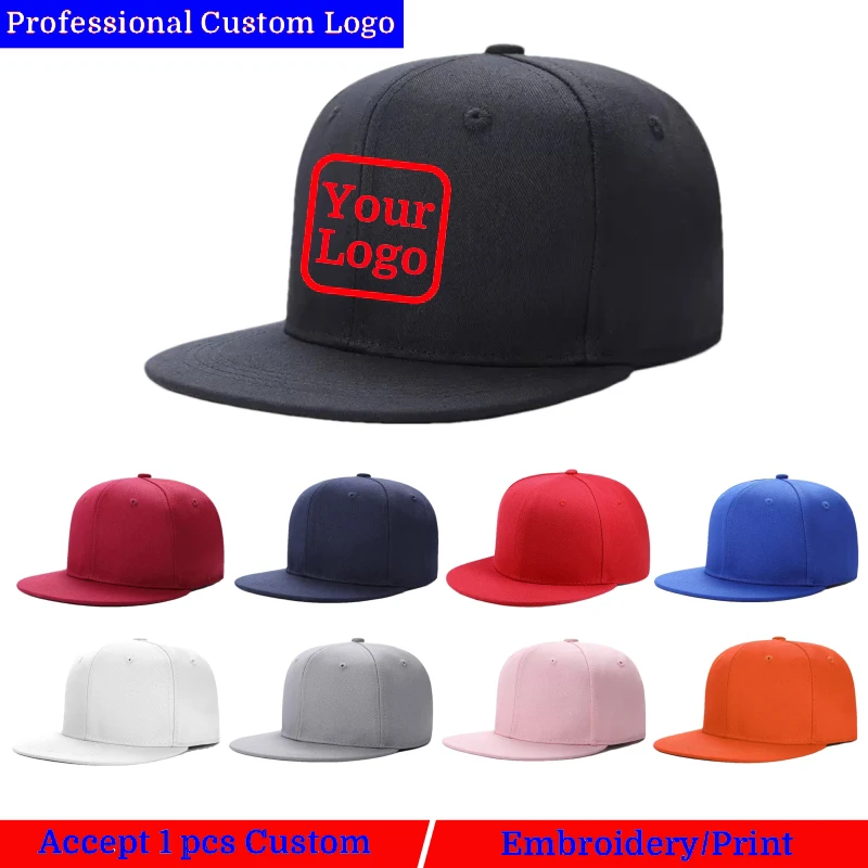 Men Women Custom Personalized Logo Caps Team Embroidery Printed Baseball Caps - £11.78 GBP+