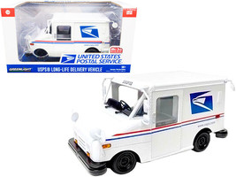 USPS LLV Long Life Postal Delivery Vehicle White w Stripes United States Postal - £32.65 GBP