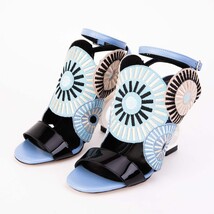 The Parama Blue Leather Ankle Strap Women Sandal image 6