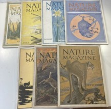 7 Nature Magazine Vintage Issues Animals Science Plants Wildlife Photos Lot &#39;20s - $29.69