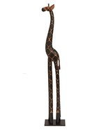 Deco 79 Tall Giraffe Statue, Dark Brown - £100.16 GBP