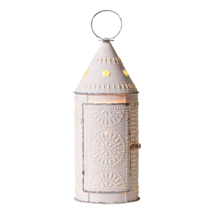 21-inch Revere Lantern Light  in Rustic White Tin image 2