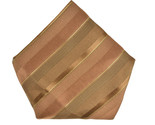 ARMANI COLLEZIONI Mens Textured Pocket Square Striped Brown Size 12&quot; X 12&quot; - £23.06 GBP