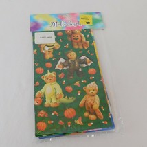 Mello Smello NOS Package of 6 Halloween Fall Autumn Treat Gift Bags Bears Ghosts - £7.79 GBP