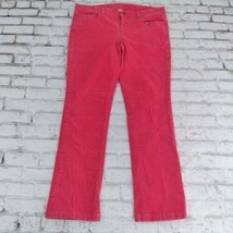 J Crew Pants Womens 31S Red City Fit Corduroy Low Rise Stretch Straight Leg - £17.49 GBP