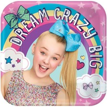 JOJO SIWA Lunch Plates Birthday Party Supplies Dream Crazy Big 8 Count - £6.34 GBP