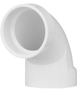 Charlotte Pipe PVC DWV 2 in. 90-Degree Elbow Schedule 40 White PVC003001... - £5.88 GBP