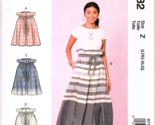 McCalls M7932 Misses L to XL Paper bag Drawstring Skirts Sewing Pattern - $14.81