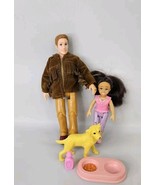 Fisher Price Loving Family Figures Dad, Daughters Girl Toddler Dog Bundl... - $22.72