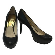 Michael Kors Womans Shoes Size 8M Stilletto Black Leather 4 in High Heels - $42.51