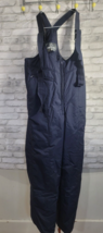 Vtg 80s 90s White Fir Men Large Ski Suit One Piece Snowbibs Snow Bib Blu... - $39.99