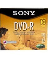 Sony DVD-R Jewel (10 Pack) (Discontinued by Manufacturer) - £14.79 GBP