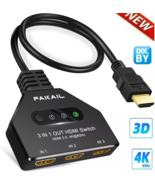 HDMI 4K 3 en 1 con salida y concentrador HDMI de 3 puertos para PS4/5 Xb... - $372.62 MXN