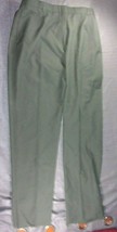 NWT&#39;S WOMAN&#39;S CLASS A DRESS SLACK/PANTS GREEN 489 POLYESTER AND WOOL SER... - $24.30