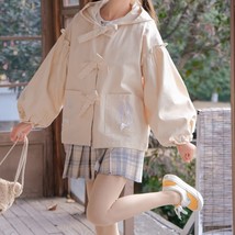 Autumn Japanese ita Kawaii Coats Girls  Cute   JK Hooded Jacket Women Winter Vin - £97.86 GBP