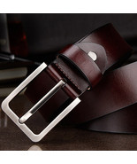 Fashion Brown Men Genuine Leather Belt - $31.42 CAD