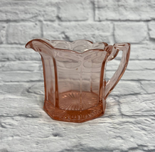 Vintage Pink Depression Glass Creamer Pitcher 3.5&quot; tall - £19.69 GBP