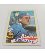 1989 Topps Ron Gant #296 All Star Rookie Atlanta Braves Baseball Card - £0.96 GBP