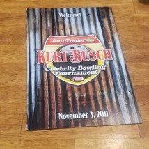 Kurt Busch Autographed 2011 Celebrity Bowling Tournament Program Shell N... - £39.83 GBP