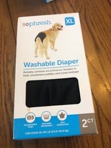 Pack of 2 SoPhresh XL Washable Dog Diapers Adjustable *NEW* Ships N 24h - £31.48 GBP