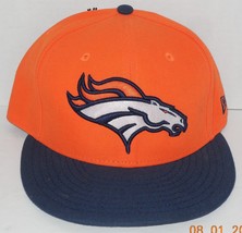 Denver Broncos Fitted Football Hat Cap New Era 59Fifty NFL 7 5/8 - £27.69 GBP