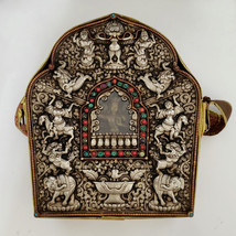 Huge Tibetan Master Quality Artistic Buddha/Manjushree Ghau Box/Amulet 1... - £401.31 GBP