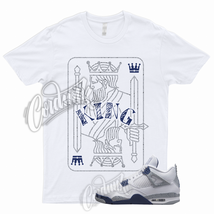 KING T Shirt for 4 Retro White Midnight Navy Georgetown Light Smoke Grey Red - £18.05 GBP+