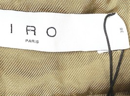 IRO Paris Teddi Shorts Beige Textured High Waist Pleated Size 36 US 2 NWT $325 image 3