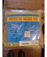 RAINMASTER RAIN COAT protective hazard suit size medium yellow 4521-n new - $24.33 CAD