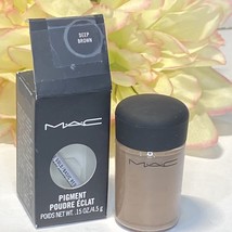 MAC Pigment Color Powder Shadow ~ Deep Brown ~ FullSize New In Box Disc ... - $22.72