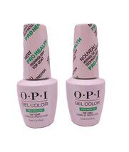 LOT OF 2 OPI Gel Color Polish GC040 ProHealth TOP COAT .5oz Each Sealed - $13.85