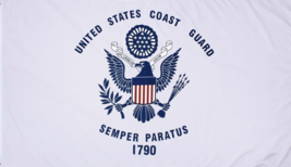 U.S. Coast Guard USCG Military Banner Flag 4-ft W x 2.5-ft H - $12.67 CAD