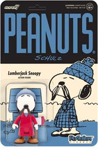 Peanuts Lumberjack Snoopy ReAction Figure Schulz Action Figure - £15.15 GBP