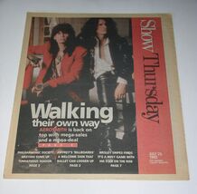 Aerosmith Show Newspaper Supplement Vintage 1993 Cover Concert Wesley Sn... - $19.99