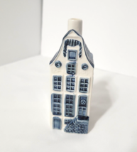Vtg KLM Delfts Henkes Distilleries Holland Blue White Mini Pottery Houses #9 - £28.72 GBP