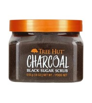 Tree Hut Charcoal Shea Black Sugar Scrub Ginger Softens &amp; Detoxifies Exfoliating - £43.50 GBP