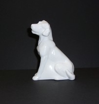 Mosser Glass White Milk Glass Labrador Lab Dog Figurine Made In USA - £21.48 GBP