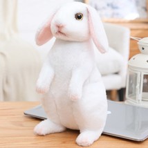 Fluffy Lop-eared Rabbits Plush Toy Baby Kids Appease Dolls Simulation Long Ear R - £17.22 GBP