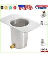 Premium Aluminum Gutter Adapter with Brass Bolt for Rain Chain Installation - $526.10 MXN